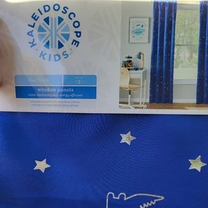 Kaleidoscope Kids Dinosaur Curtins 2pk